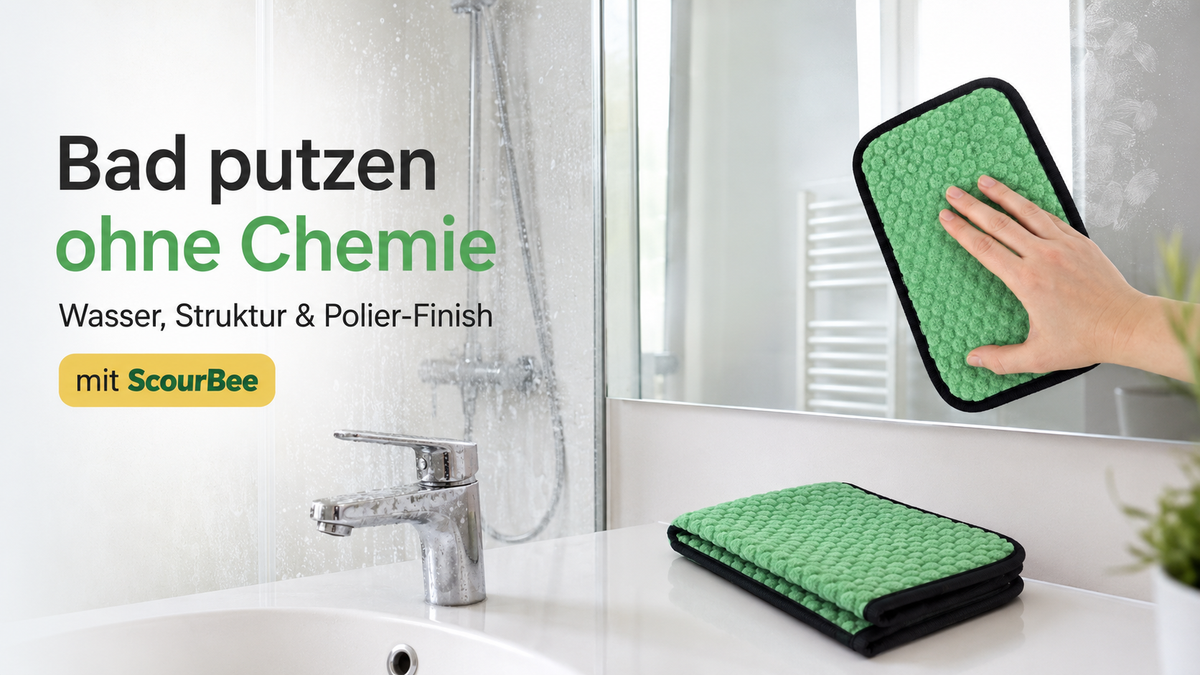 Bad putzen ohne Chemie – Spiegel, Dusche & Armaturen nur mit Wasser reinigen