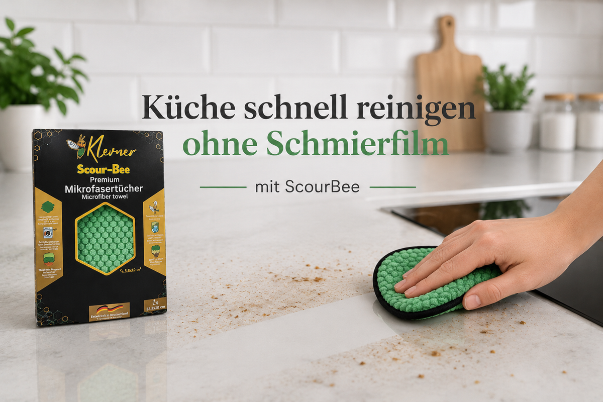 Küche schnell reinigen – 5-Minuten-Methode ohne Schmierfilm