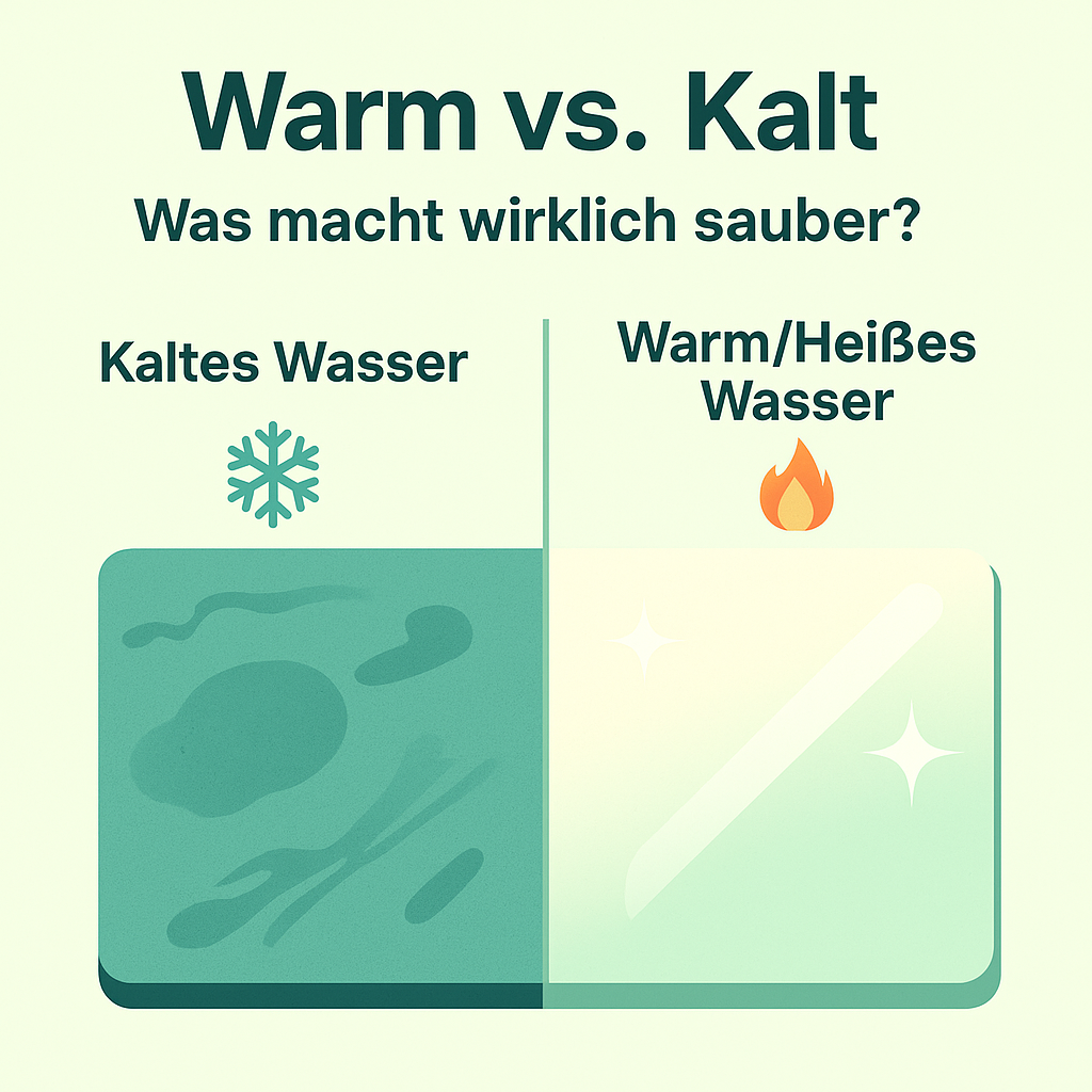 Warm oder kalt reinigen? – Die Wahrheit hinter sauberem Ergebnis