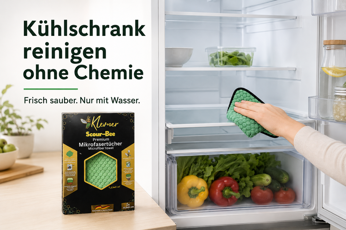 Kühlschrank reinigen ohne Chemie - frisch sauber ohne Reinigergeruch
