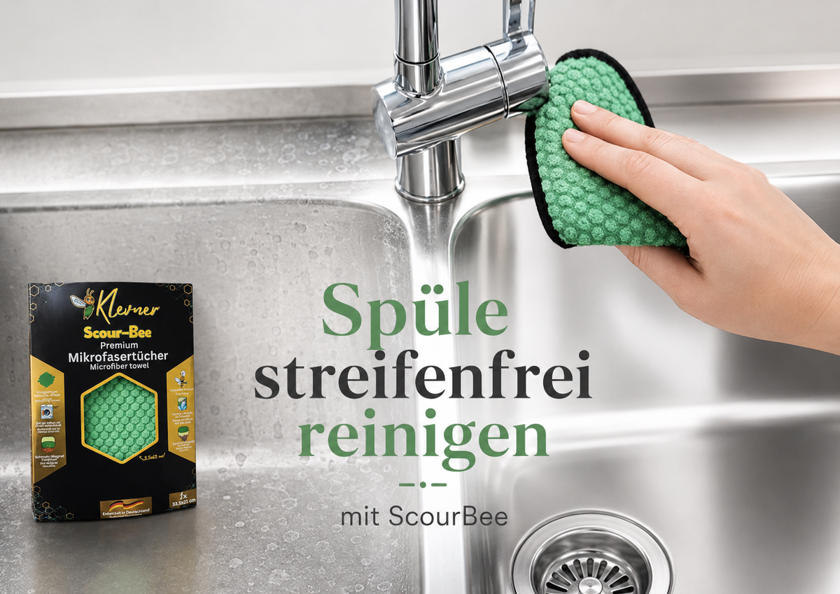 Spüle streifenfrei reinigen - so klappt’s