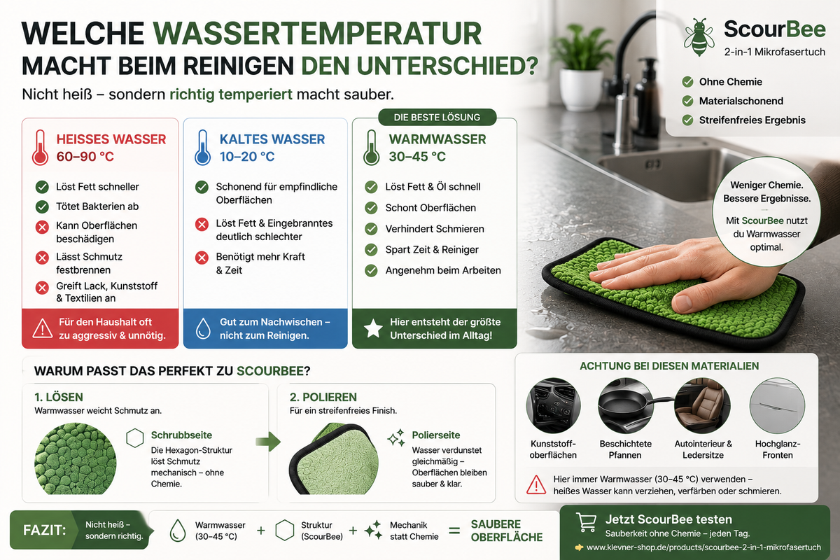 Warm oder kalt reinigen? – Die Wahrheit hinter sauberem Ergebnis