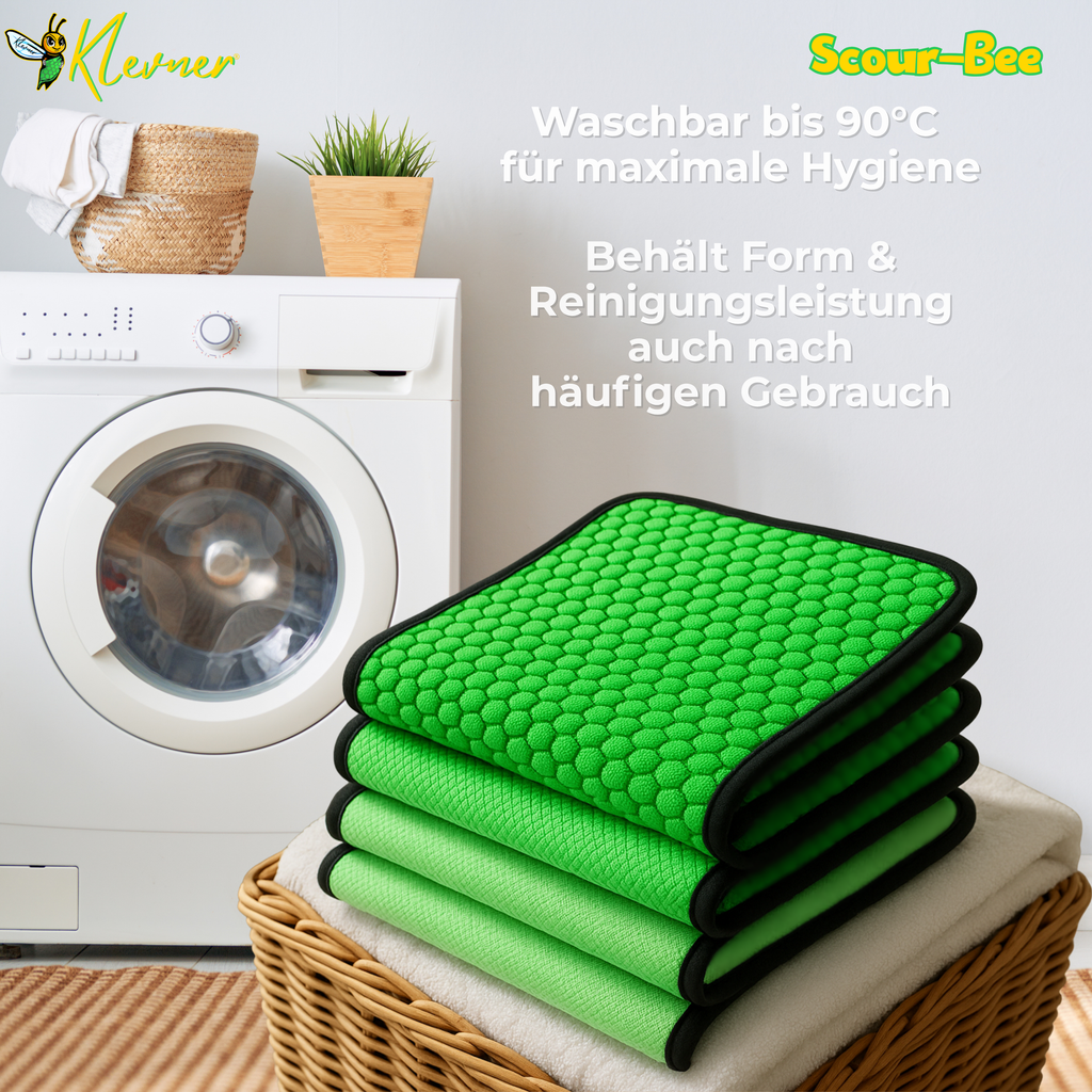 ScourBee Mikrofasertuch – Streifenfrei Reinigen & Polieren