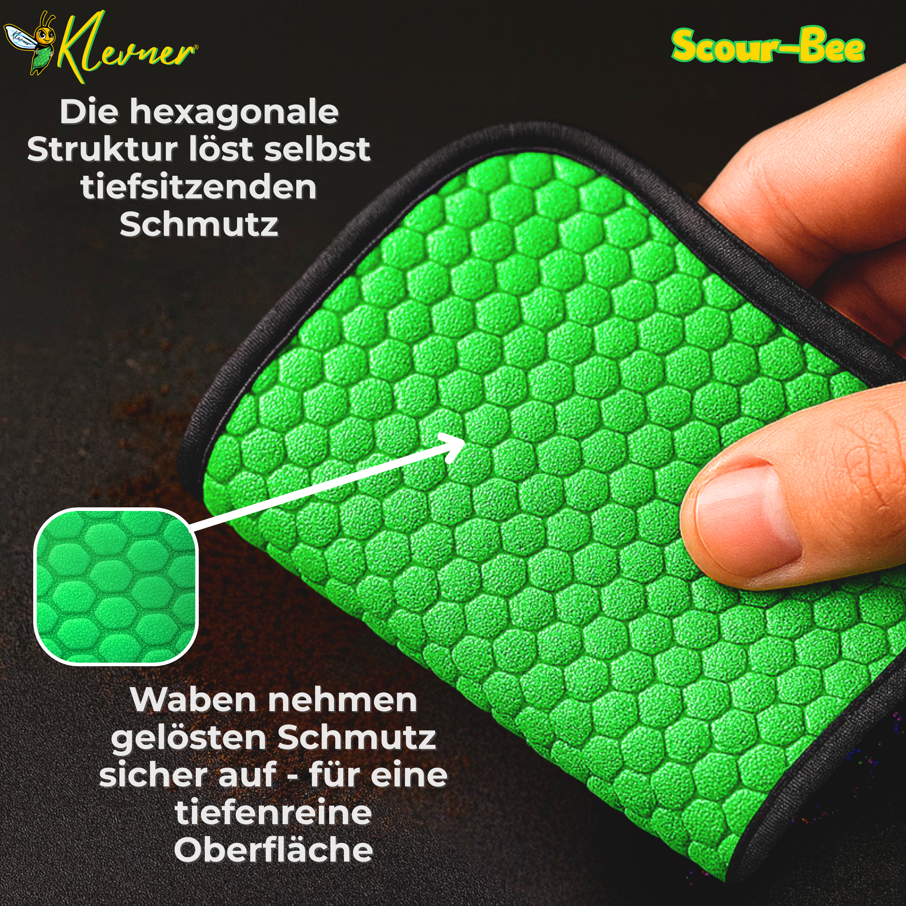 ScourBee Mikrofasertuch – Streifenfrei Reinigen & Polieren