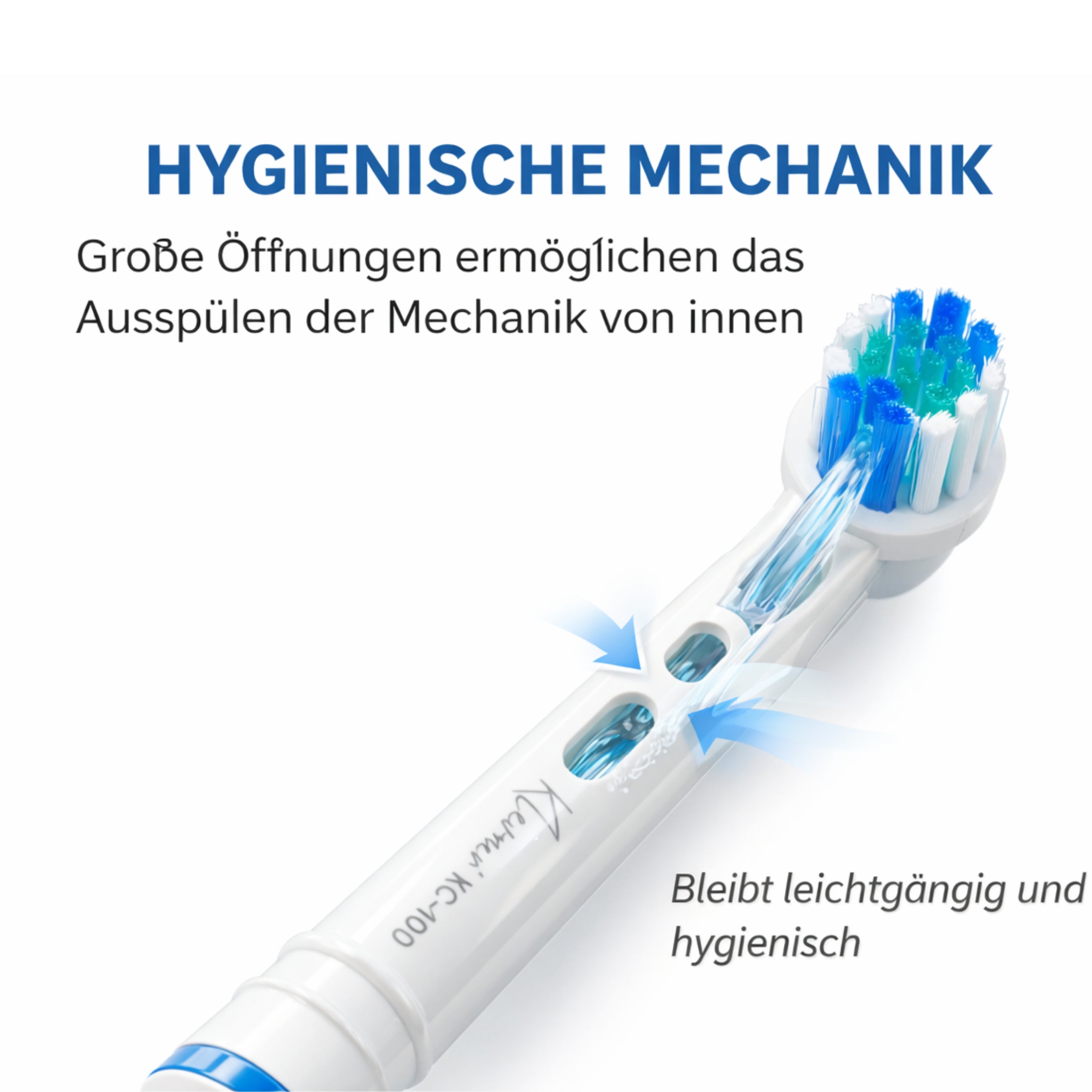Klevner KC-100 Premium Oral B Aufsteckbürsten für Elektrische Zahnbürste - electric toothbrush - Ersatzbürsten- 4er Set Für Oral B Zahnbürste Elektrische - elektrische zahnbürste - Familienset -
