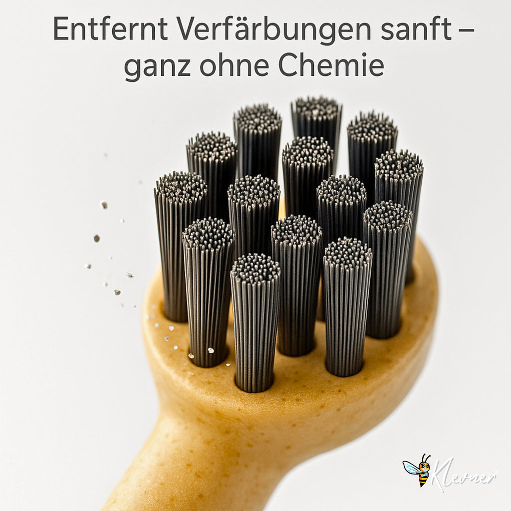 Klevner Eco-100 Aktivkohle Aufsteckbürsten – 4er-Set für elektrische Zahnbürsten