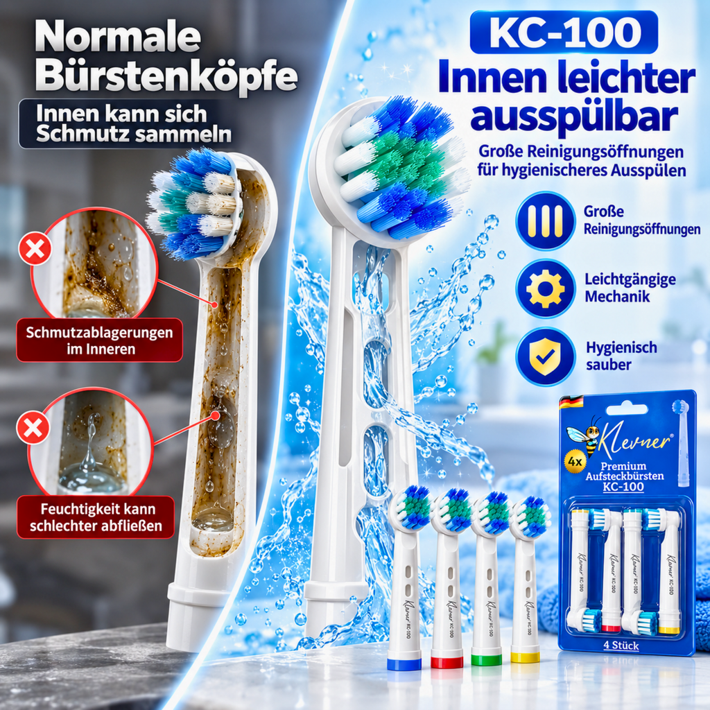 Klevner KC-100 Aufsteckbürsten – 4er-Set
