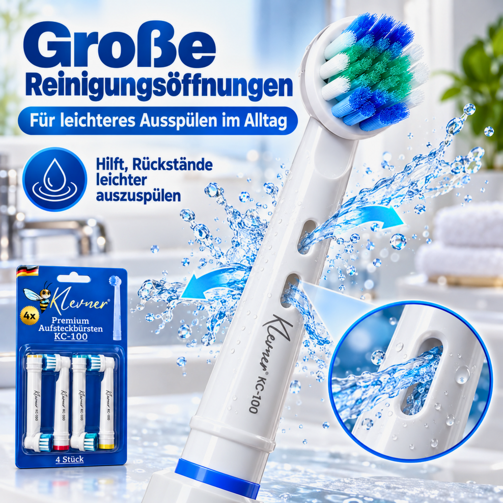 Klevner KC-100 Aufsteckbürsten – 4er-Set